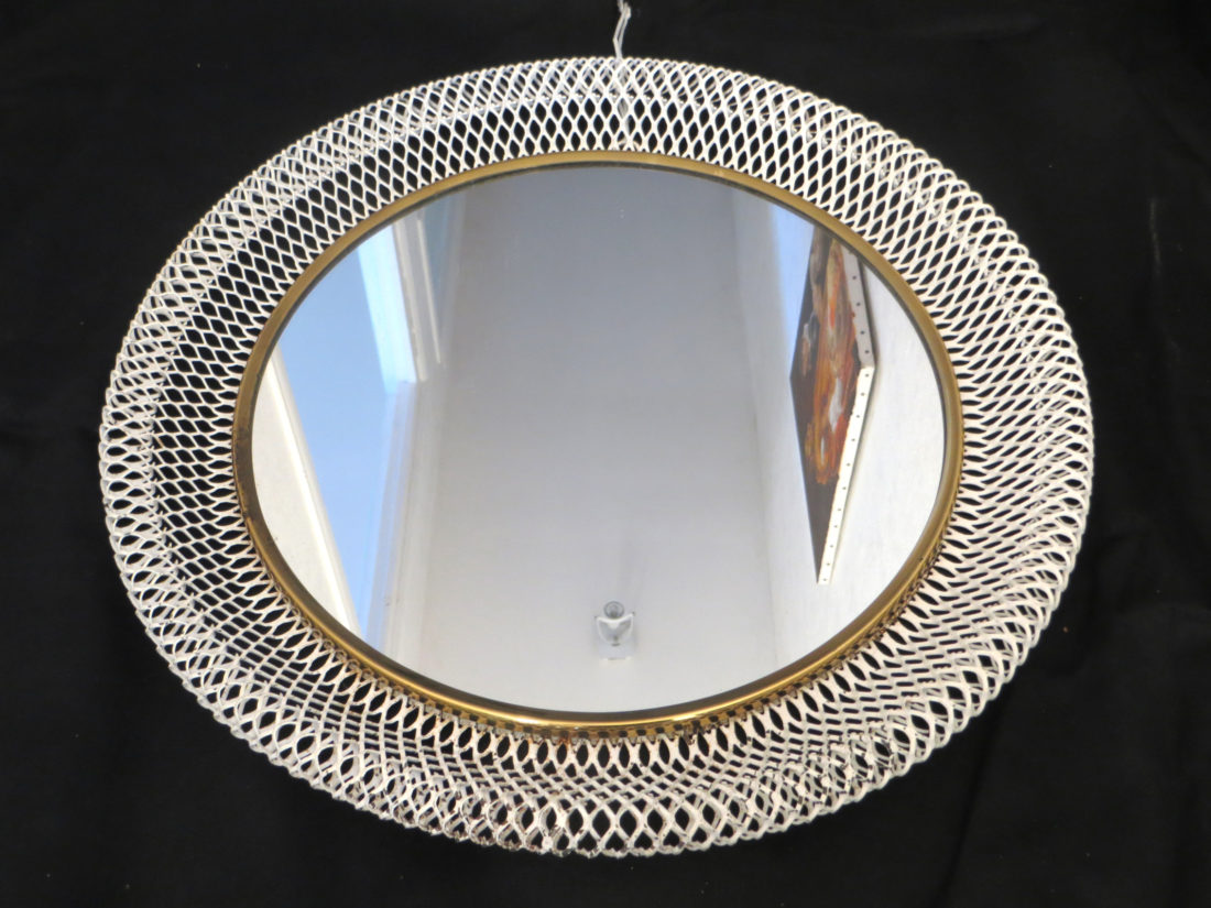 Miroir métal années 50 époque Mategot