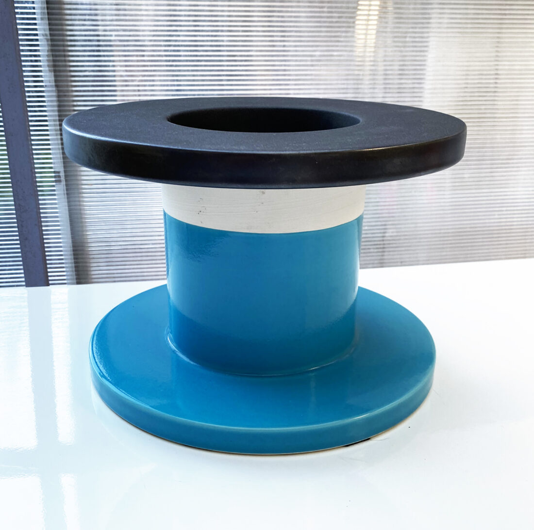 Ettore Sottsass Memphis Spool Oss Bitossi signé