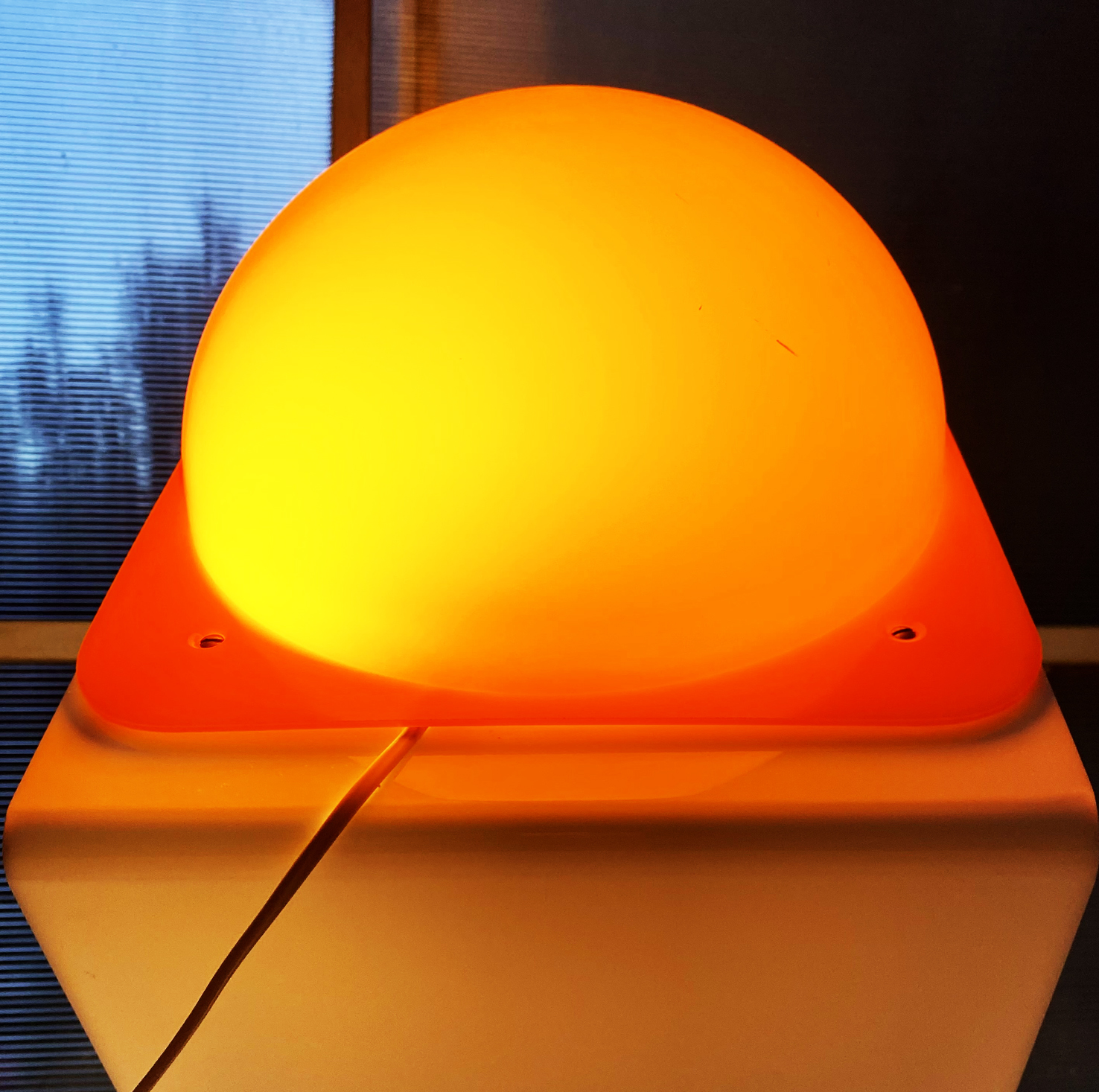 Lampe Harvey Guzzini Space Age Orange