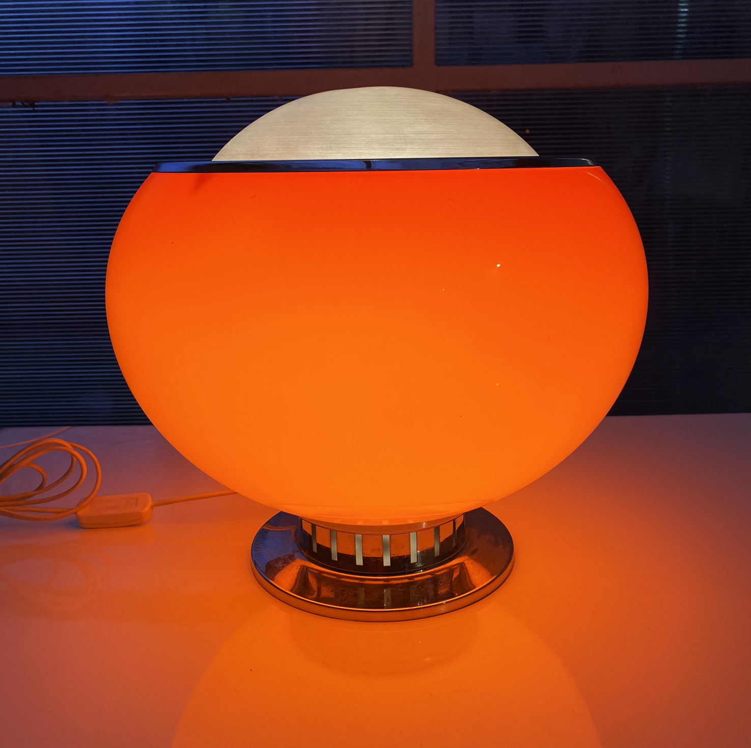Lampe Meblo orange space age