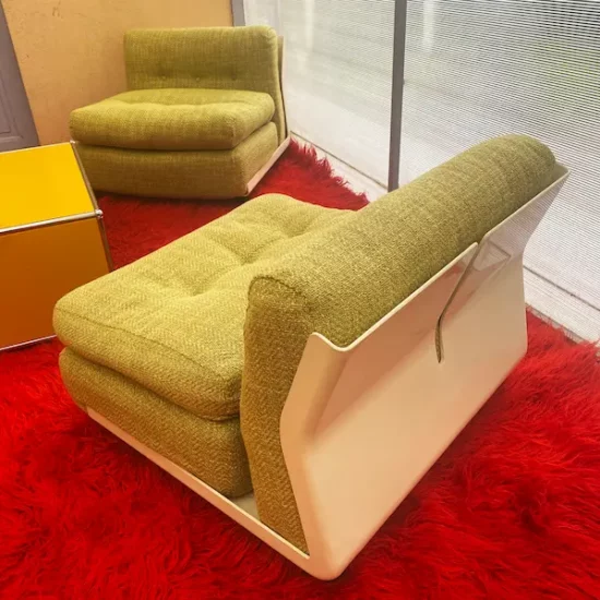 Paire de chauffeuses Amanta de Mario Bellini pour C&B, Italia 1968