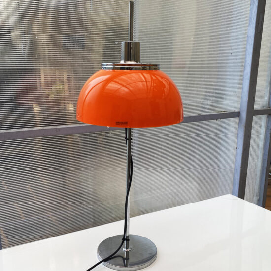 Lampe Faro de Luigi Massoni pour Harvey Guzzini orange