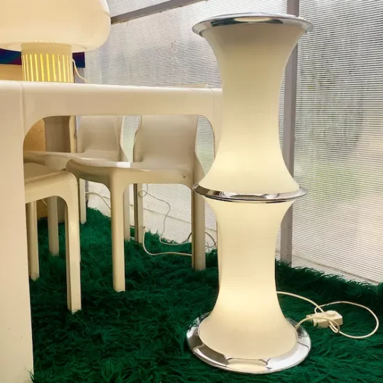 Lampadaire Bamboo Enrico Tronconi pour Vistosi 1972