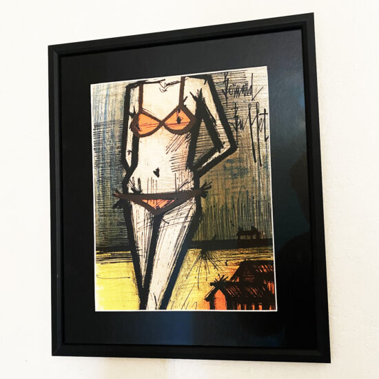 Bernard Buffet La plage lithographie originale 1967