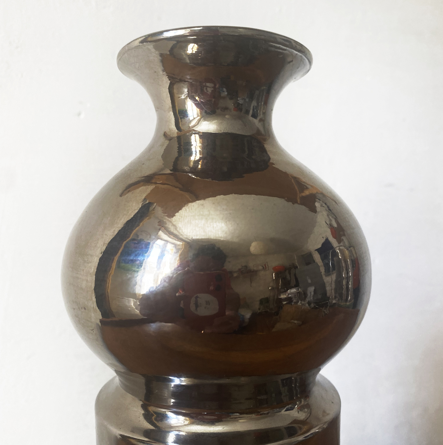 Vase Bitossi chrome Aldo Londi