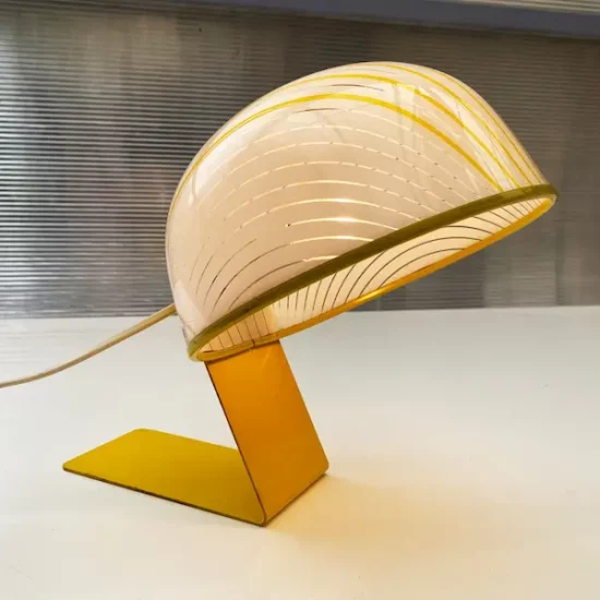 lampe de bureau Molin space age jaune années 60