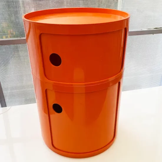 Componibili d'Anna Castelli pour Kartell orange 1969