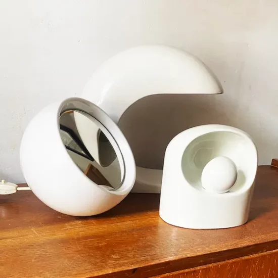 Miroir en céramique de B. Devaux pour Form ou Forum 1971.