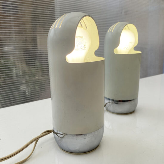 Paire de lampes Modèle 2294 par Martini Falconi Fois pour Reggiani Spa Lighting, années 70