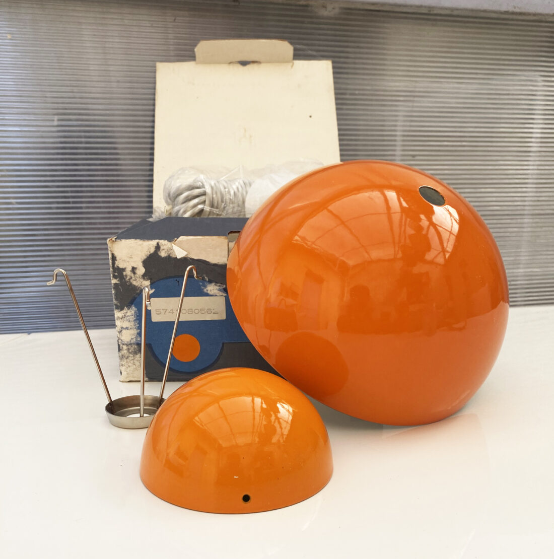 Suspension Flower Pot Verner Panton orange neuve