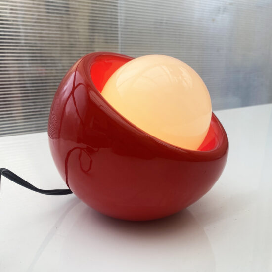 Lampe céramique rouge années 60/70 attribué Enzo Bioli