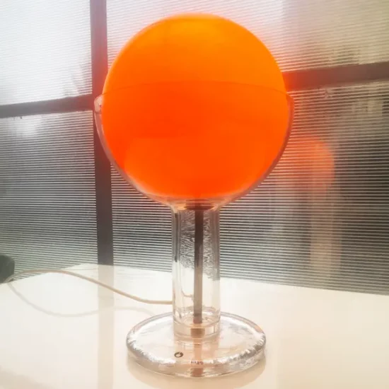 Lampe sculpturale en verre d’Eva Englund pour Pukeberg années 70